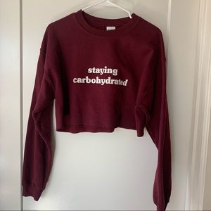 Cropped sweatshirt